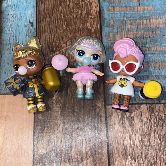 Retro, Early Edition, LOL Dolls, 3 Doll Bundle (#3) - Picture 2 of 7